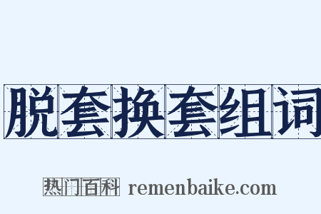 脱套换套组词是什么意思的图片